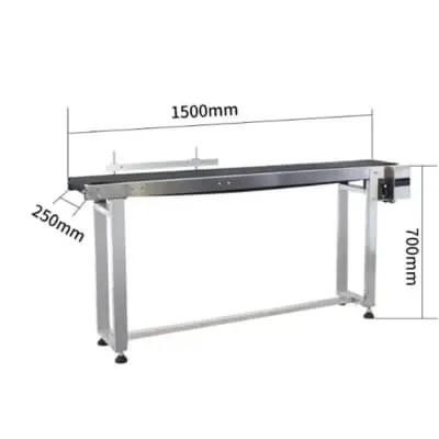 1.5m Stainless Steel Conveyor Belt for Inkjet Printers
