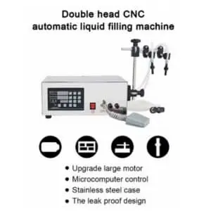 2-Head CNC Diaphragm Liquid Filling Machine | Precision Beverage & Milk Filler