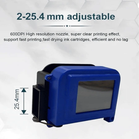 25.4mm Mini Inkjet Printer | 1-Inch Large Character Date Coding Machine