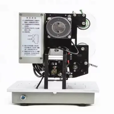 3 Line HP241B Semi Automatic Ribbon Coding Machine view