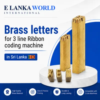 Brass Letters for 3-Line DY8, HP241B & HP241G Coding Printers