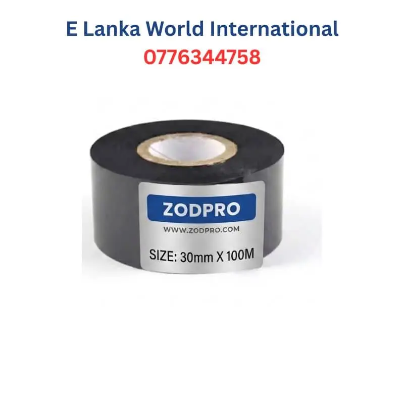 30mm x 100m Black Hot Foil Ribbon | Premium Expiry Date Coding Ribbon