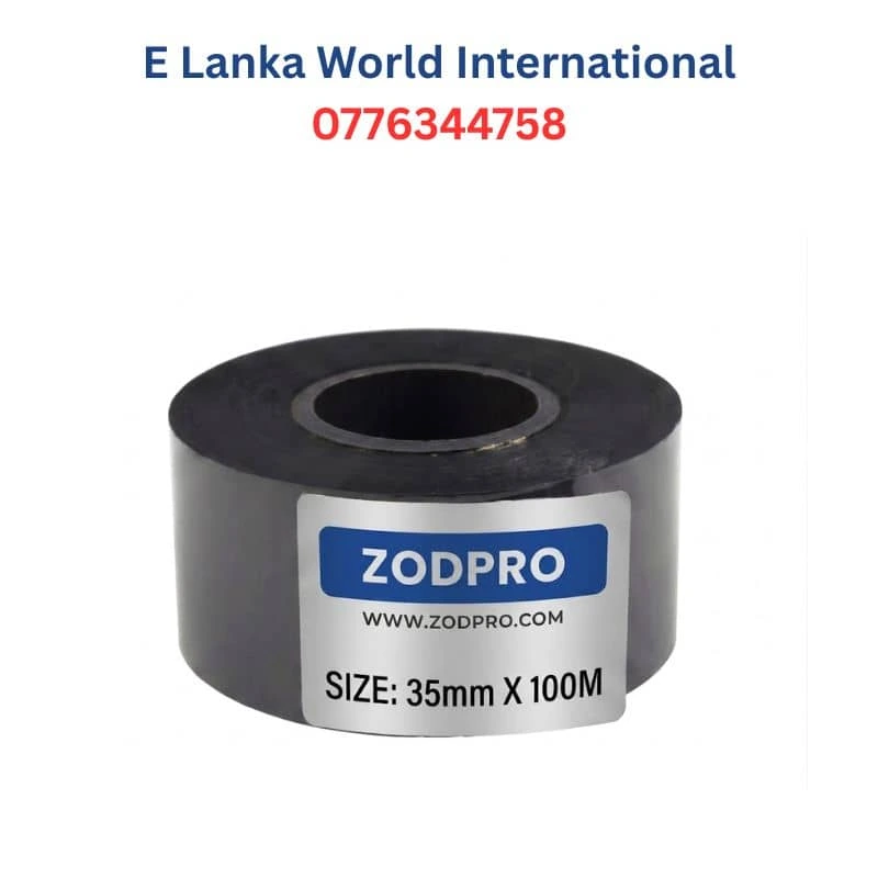 35mm x 100m Black Hot Ribbon | Industrial Max-Width Coding Foil