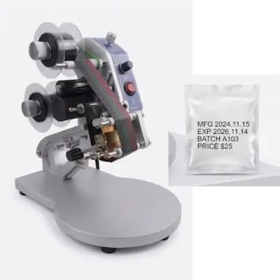 3 Line DY8 Ribbon Hot Foil Coding Machine view