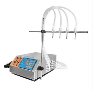 4-Head CNC Liquid Filling Machine | High-Speed Industrial Bottle Filler