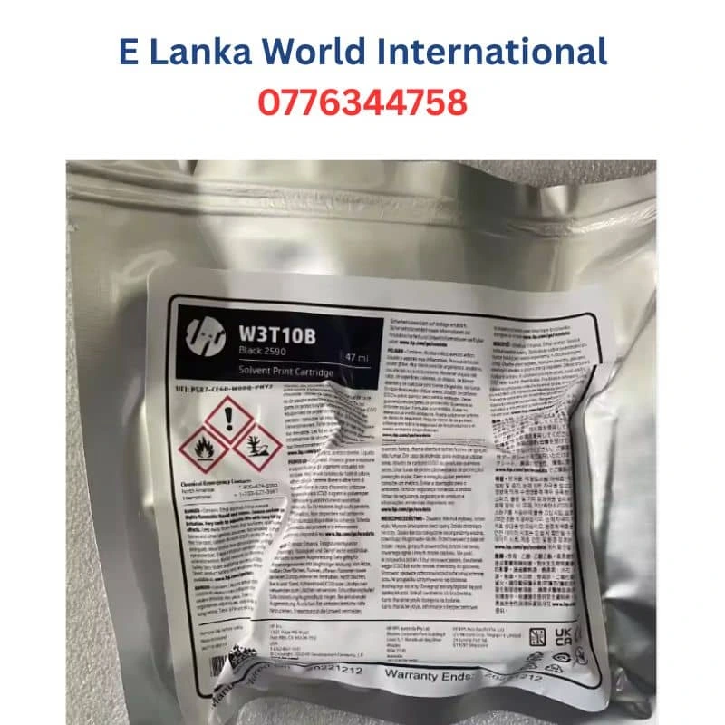HP 2590 (W3T10B) Black Quick-Dry Solvent Cartridge | Genuine HP Ink view