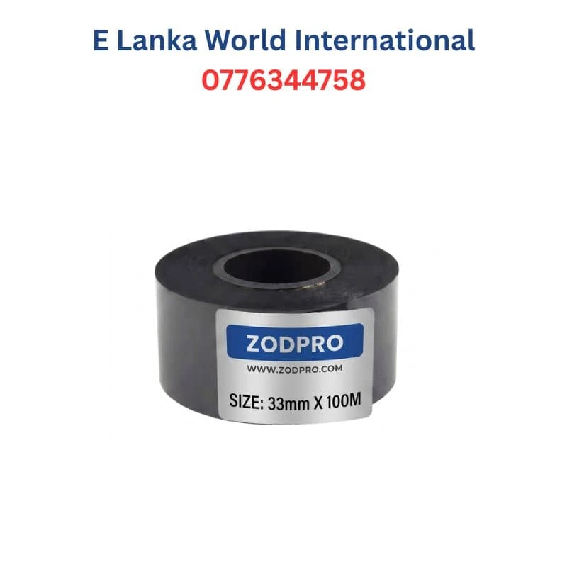33mm x 100m Black Hot Coding Foil | Wide Format Thermal Expiry Ribbon