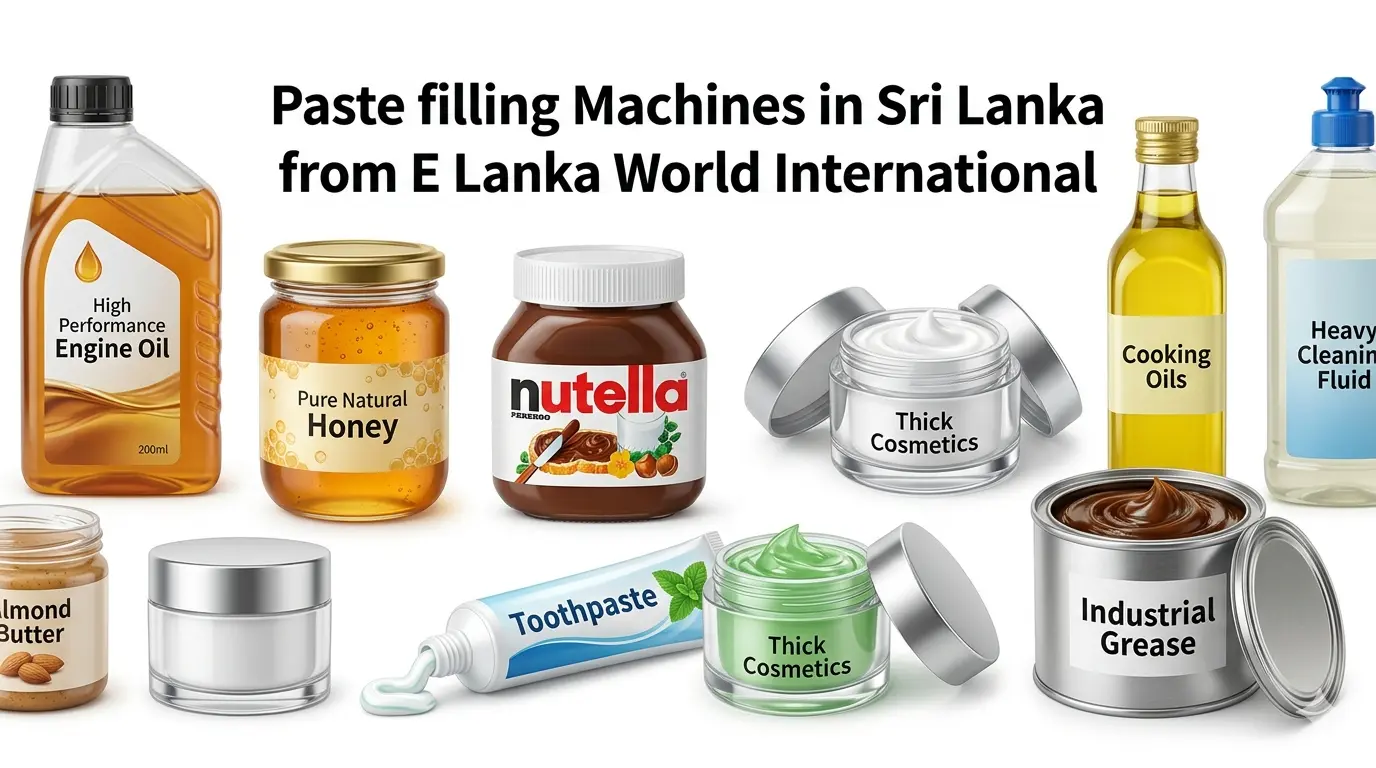 Industrial Paste and Thick Liquid Filling Machine Sri Lanka