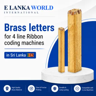 Brass Letters for 4-Line DY8, HP241B & HP241G Coding Printers