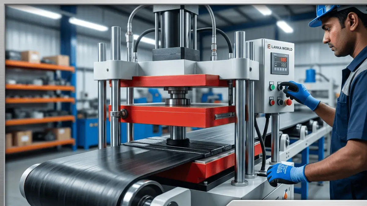 Professional hot and cold joint conveyor belt vulcanizing service by E Lanka World International