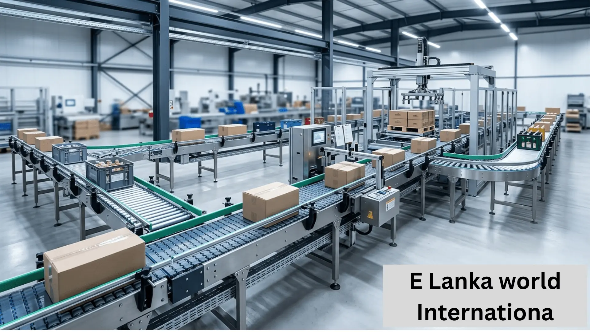 Industrial Packaging Automation Conveyor Lines by E Lanka World International