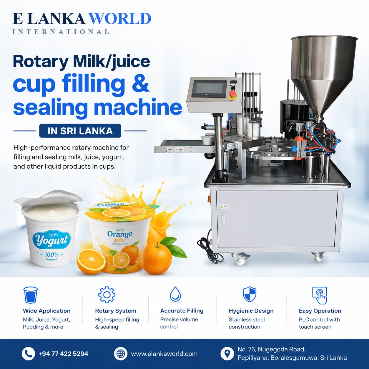 Automatic Rotary Cup Filling & Sealing Machine | Industrial Grade