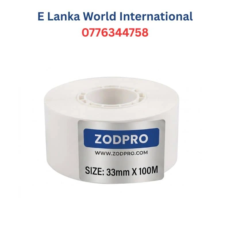 33mm x 100m White Hot Foil Ribbon | High-Contrast Expiry Coding